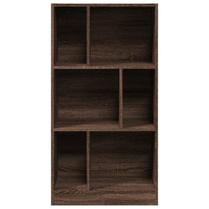 Βιβλιοθήκη Καφέ Δρυς 57x28,5x107,5 εκ. από Επεξεργασμένο Ξύλο - Pakobazaar