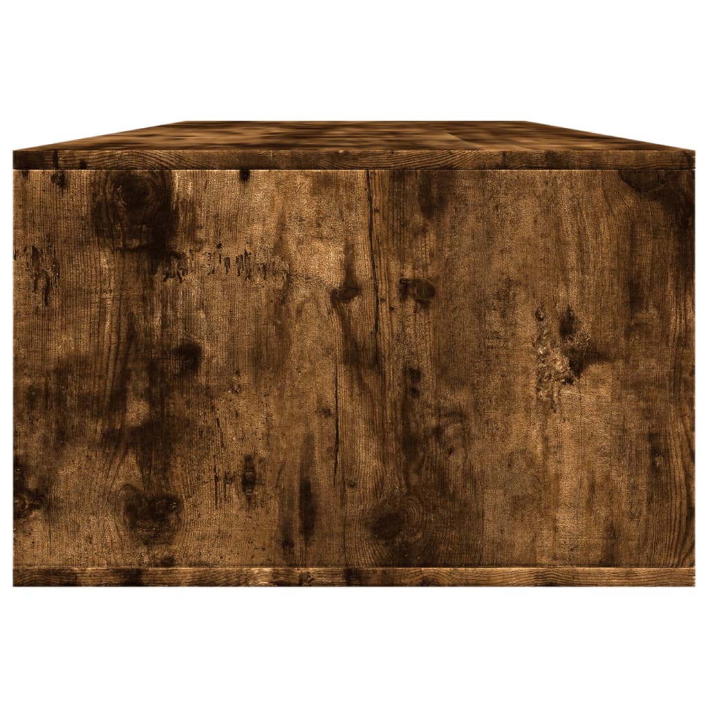 Τραπεζάκι Σαλονιού Καπνιστή Δρυς 102x55x35 εκ. Επεξεργασμ. Ξύλο