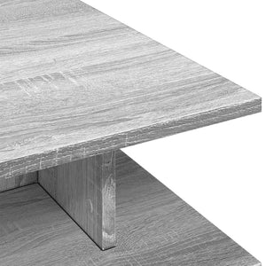 Τραπεζάκι Σαλονιού Γκρι Sonoma 102x55x35 εκ. Επεξεργασμένο Ξύλο - Pakobazaar