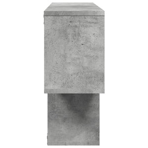 Ράφι Τοίχου Γκρι Σκυροδέματος 100x20x53 εκ. Επεξεργασμένο Ξύλο - Pakobazaar