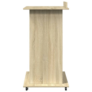 Αναλόγιο με Ροδάκια & Συρτάρι Sonoma Δρυς 55x55x107εκ Επεξ Ξύλο