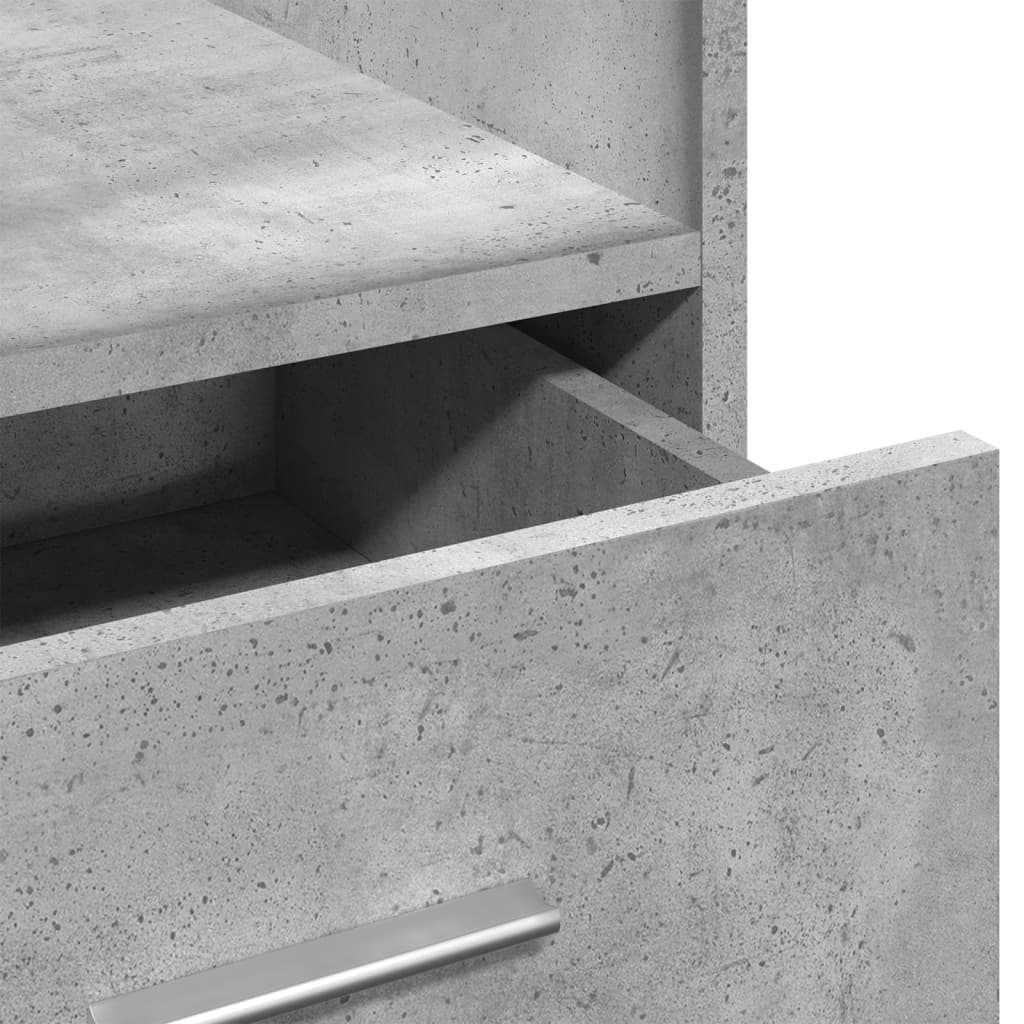 Αναλόγιο με Ροδάκια & Συρτάρι Γκρι Σκυρ. 55x55x107εκ Επεξ. Ξύλο