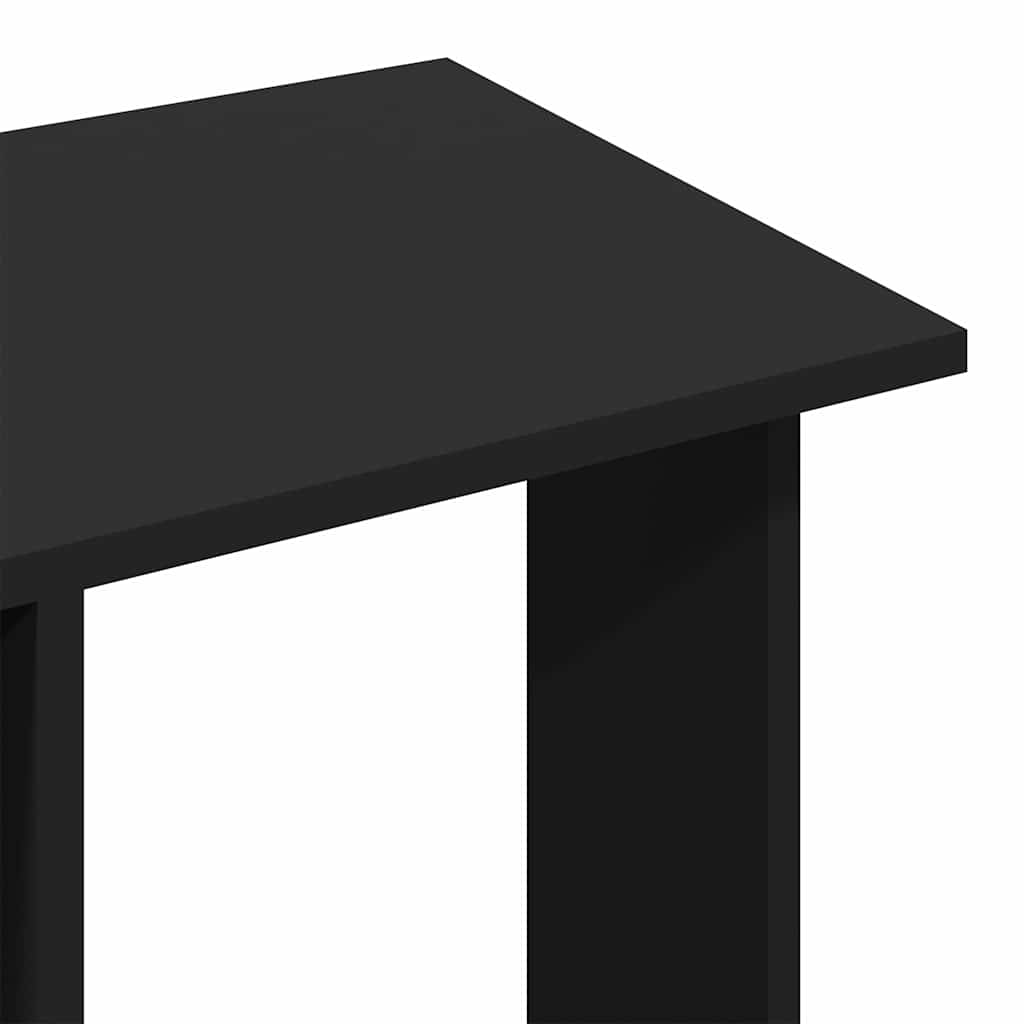 Ντουλάπα με Ροδάκια Μαύρο 102x38x110 εκ. από Επεξεργασμένο Ξύλο