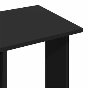 Ντουλάπα με Ροδάκια Μαύρο 102x38x110 εκ. από Επεξεργασμένο Ξύλο