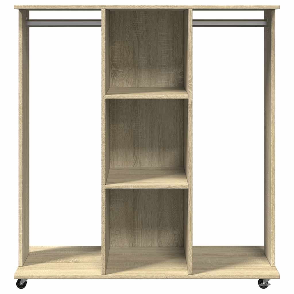 Ντουλάπα με Ροδάκια Sonoma Δρυς 102x38x110 εκ. από Επεξ. Ξύλο