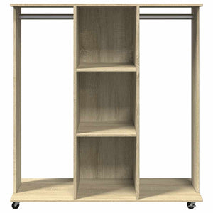 Ντουλάπα με Ροδάκια Sonoma Δρυς 102x38x110 εκ. από Επεξ. Ξύλο