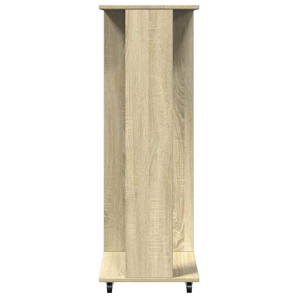 Ντουλάπα με Ροδάκια Sonoma Δρυς 102x38x110 εκ. από Επεξ. Ξύλο