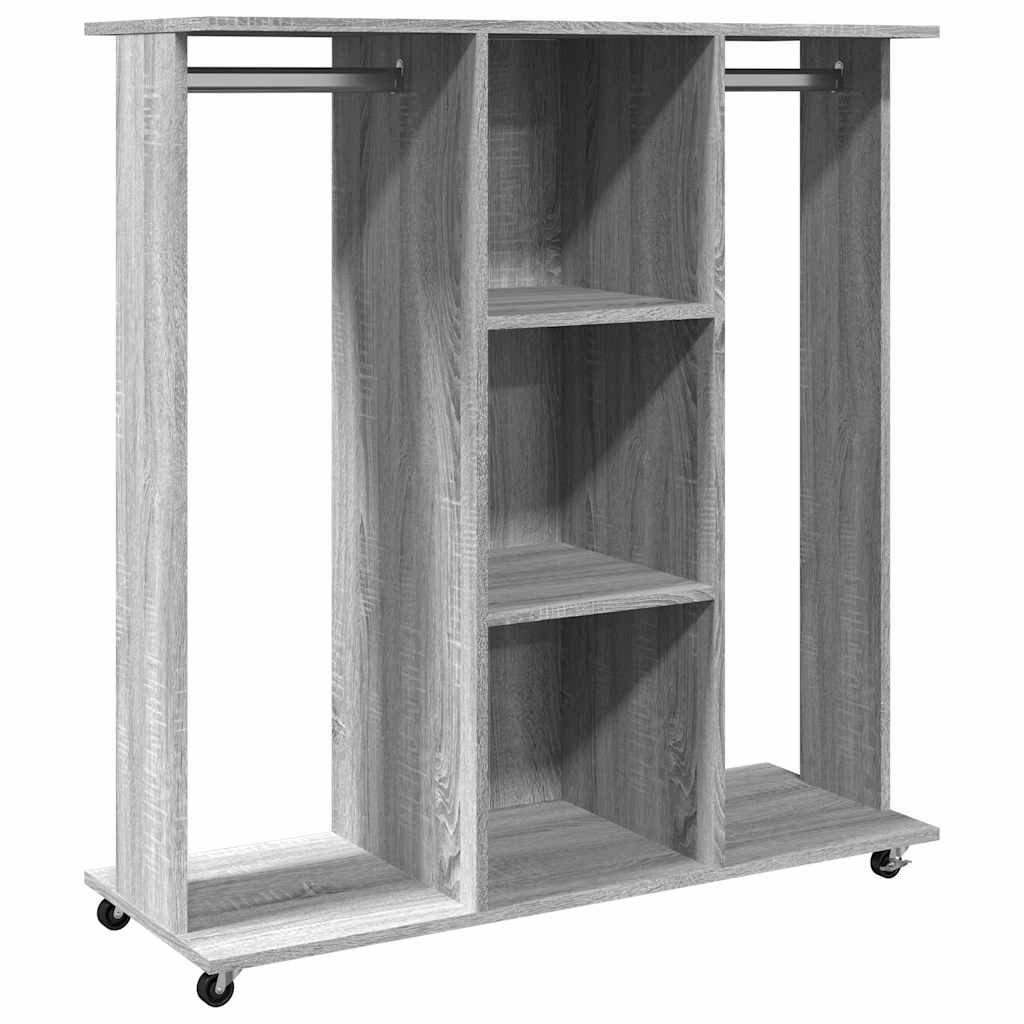 Ντουλάπα με Ροδάκια Γκρι Sonoma 102x38x110 εκ. από Επεξ. Ξύλο