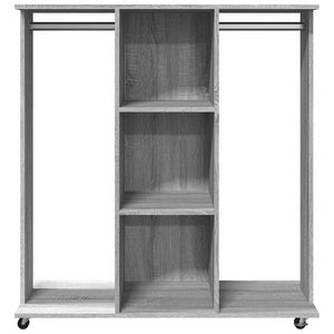 Ντουλάπα με Ροδάκια Γκρι Sonoma 102x38x110 εκ. από Επεξ. Ξύλο