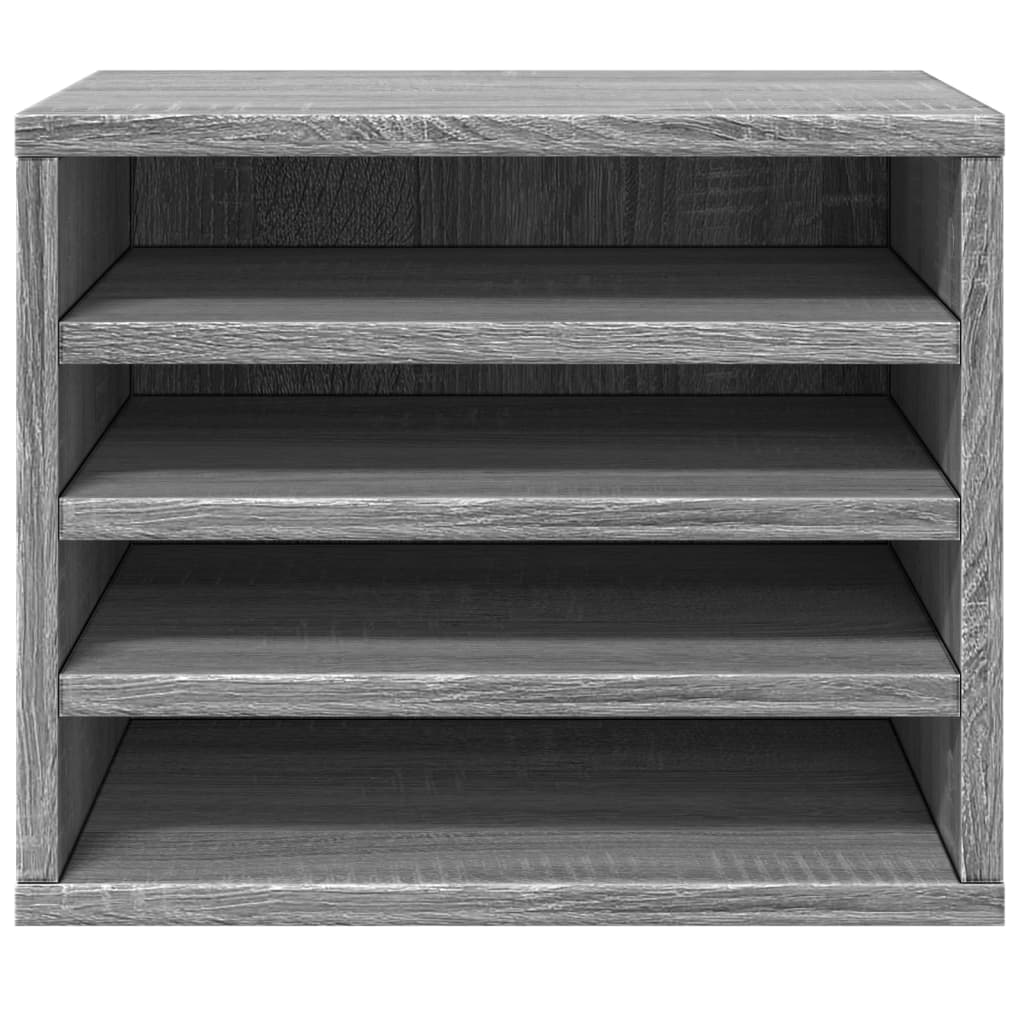 Έπιπλο Οργάνωσης Γραφείου Γκρι Sonoma 36x26x29,5εκ Επεξ. Ξύλο