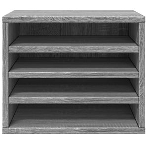 Έπιπλο Οργάνωσης Γραφείου Γκρι Sonoma 36x26x29,5εκ Επεξ. Ξύλο