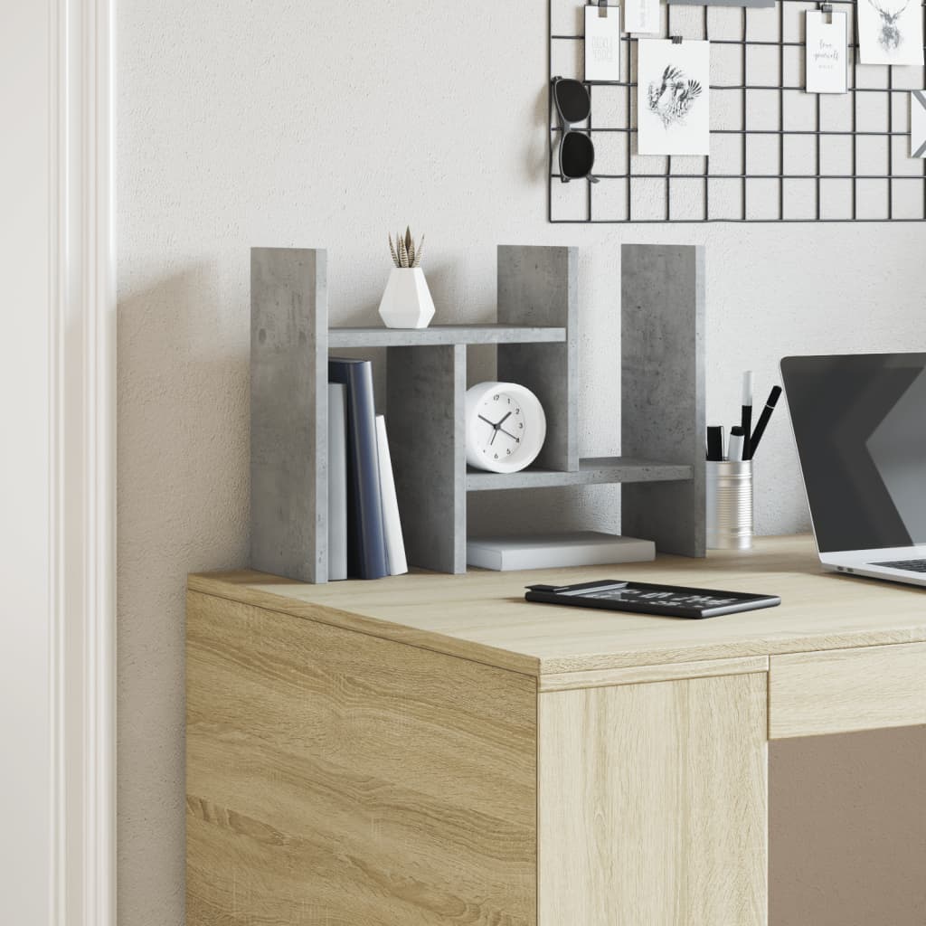 Έπιπλο Οργάνωσης Γραφείου Γκρι Σκυρ 34,5x15,5x35,5εκ Επεξ. Ξύλο - Pakobazaar