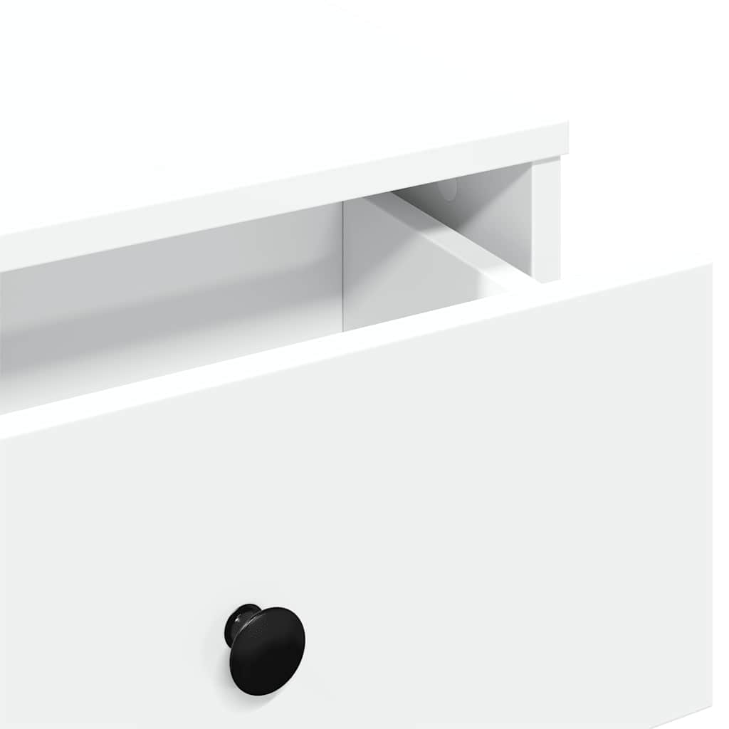 Τραπεζάκι Σαλονιού Λευκό 60x45x31 εκ. Επεξεργασμένο Ξύλο