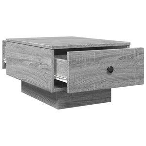Τραπεζάκι Σαλονιού Γκρι Sonoma 60x45x31 εκ. Επεξεργασμένο Ξύλο