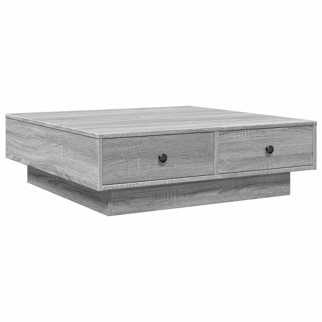 Τραπεζάκι Σαλονιού Γκρι Sonoma 90x90x28 εκ. Επεξεργασμένο Ξύλο