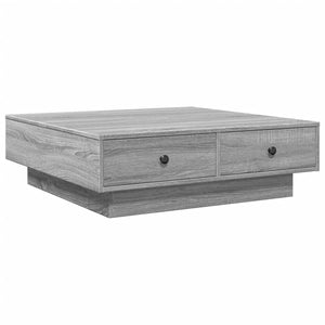 Τραπεζάκι Σαλονιού Γκρι Sonoma 90x90x28 εκ. Επεξεργασμένο Ξύλο