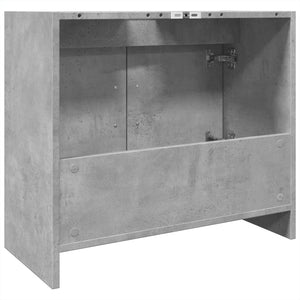 Ντουλάπι Νιπτήρα Γκρι του Σκυροδέματος 63x29x55 εκ. Επεξ. Ξύλο