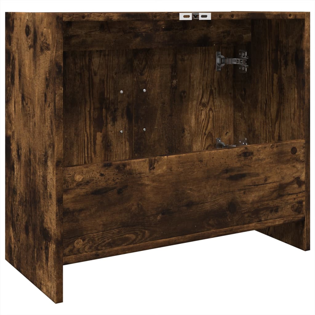 Ντουλάπι Νιπτήρα Καπνιστή Δρυς 63x29x55 εκ. Επεξεργασμένο Ξύλο