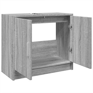 Ντουλάπι Νιπτήρα Grey Sonoma 63x29x55 εκ. Επεξεργασμένο Ξύλο