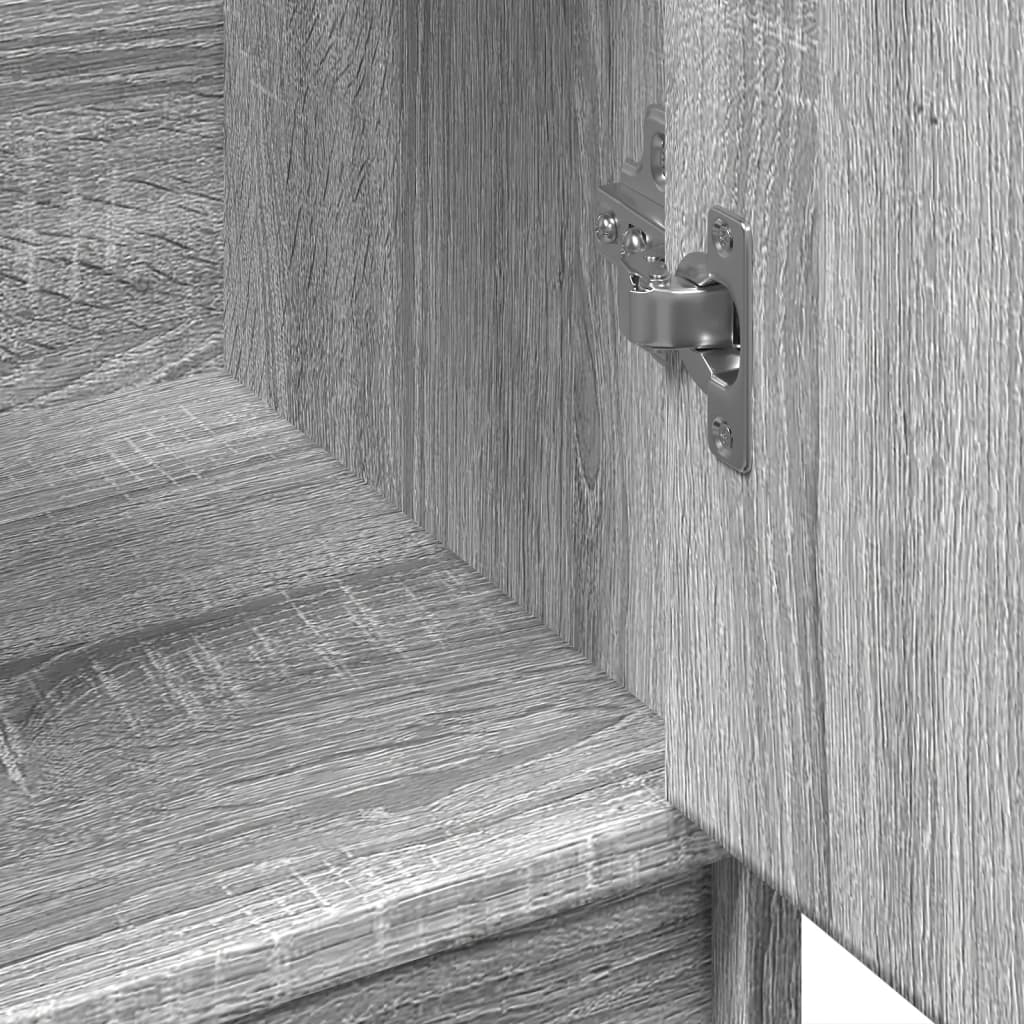 Ντουλάπι Νιπτήρα Grey Sonoma 63x29x55 εκ. Επεξεργασμένο Ξύλο