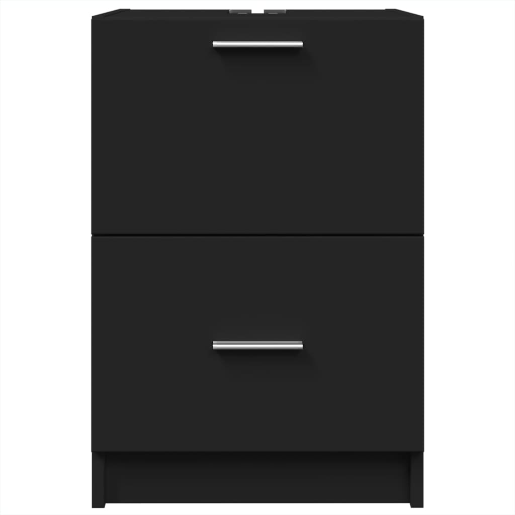 Ντουλάπι Νιπτήρα Μαύρο 40x37x59 εκ. Επεξεργασμένο Ξύλο - Pakobazaar