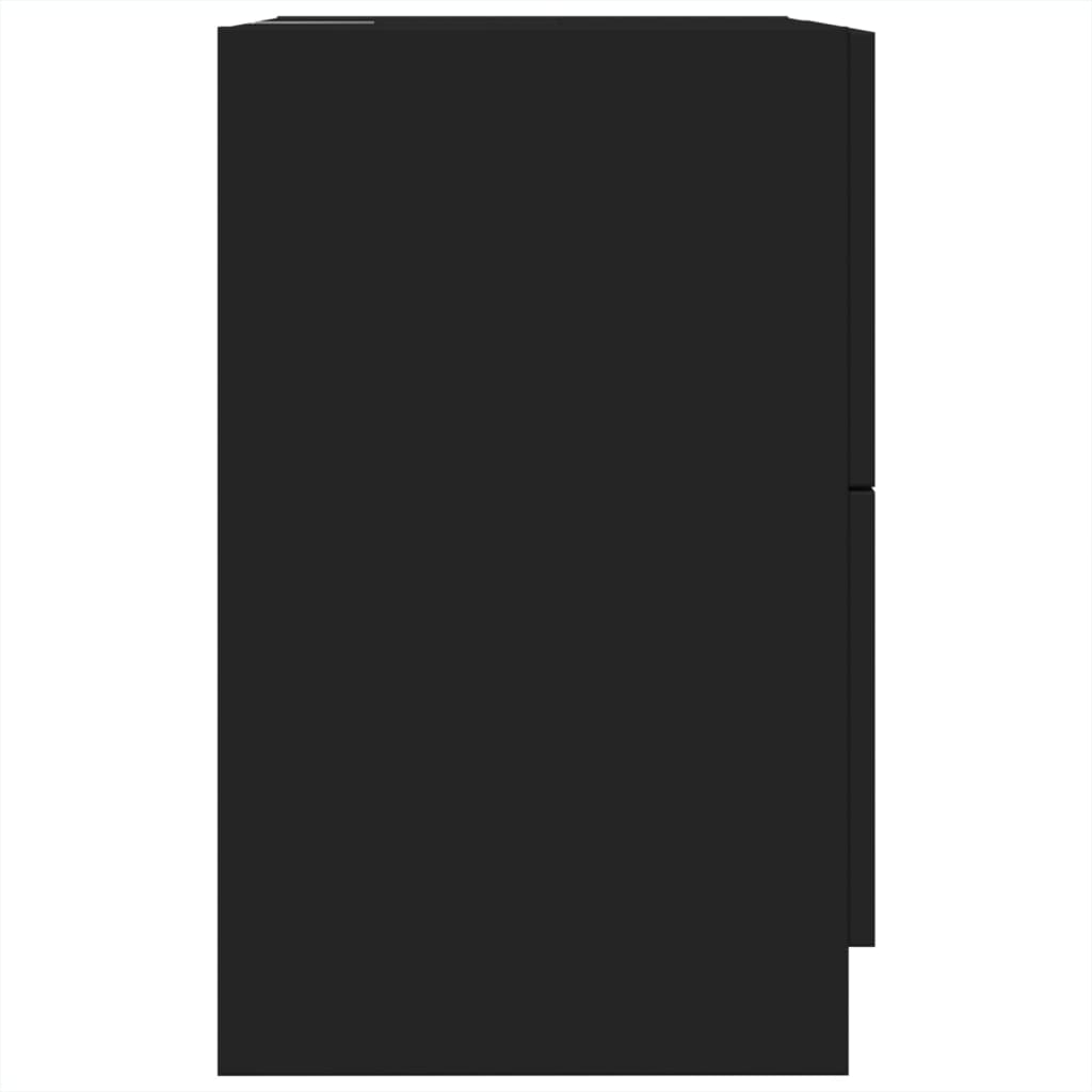 Ντουλάπι Νιπτήρα Μαύρο 40x37x59 εκ. Επεξεργασμένο Ξύλο - Pakobazaar