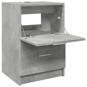 Ντουλάπι Νιπτήρα Γκρι του Σκυροδέματος 40x37x59 εκ. Επεξ. Ξύλο