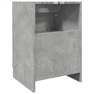 Ντουλάπι Νιπτήρα Γκρι του Σκυροδέματος 40x37x59 εκ. Επεξ. Ξύλο