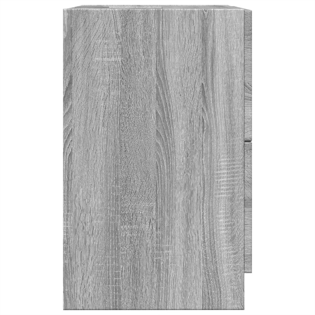 Ντουλάπι Νιπτήρα Γκρι Sonoma 40x37x59 εκ. Επεξεργασμένο Ξύλο