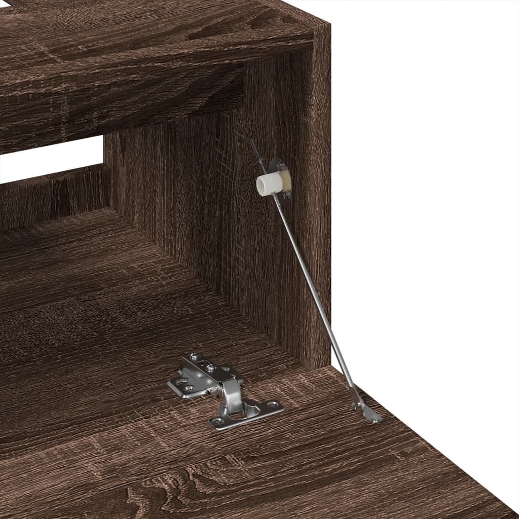 Ντουλάπι Νιπτήρα Καφέ Δρυς 40x37x59 εκ. Επεξεργασμένο Ξύλο