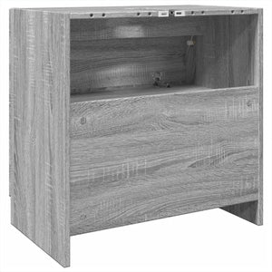 Ντουλάπι Νιπτήρα Grey Sonoma 59x37x59 εκ. Επεξεργασμένο Ξύλο - Pakobazaar