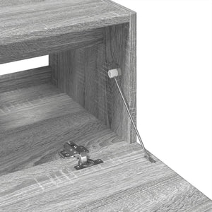 Ντουλάπι Νιπτήρα Grey Sonoma 59x37x59 εκ. Επεξεργασμένο Ξύλο - Pakobazaar
