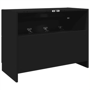 Ντουλάπι Νιπτήρα Μαύρο 78x37x59 εκ. Επεξεργασμένο Ξύλο