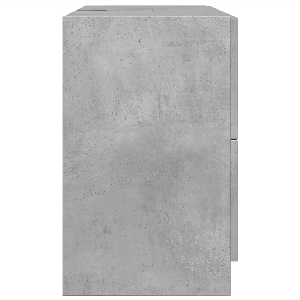 Ντουλάπι Νιπτήρα Γκρι του Σκυροδέματος 78x37x59 εκ. Επεξ. Ξύλο - Pakobazaar