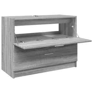 Ντουλάπι Νιπτήρα Grey Sonoma 78x37x59 εκ. Επεξεργασμένο Ξύλο