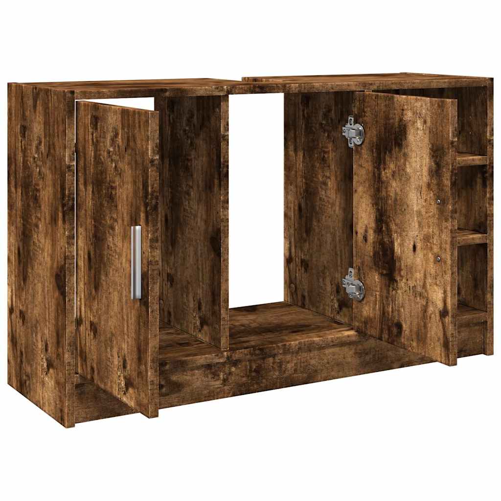 Ντουλάπι Νιπτήρα Καπνιστή Δρυς 90x29x55 εκ. Επεξεργασμένο Ξύλο
