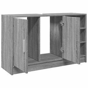 Ντουλάπι Νιπτήρα Grey Sonoma 90x29x55 εκ. Επεξεργασμένο Ξύλο