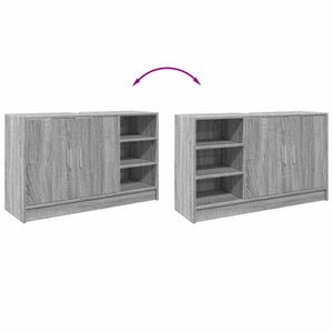 Ντουλάπι Νιπτήρα Grey Sonoma 90x29x55 εκ. Επεξεργασμένο Ξύλο