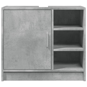 Ντουλάπι Νιπτήρα Γκρι του Σκυροδέματος 63x29x55 εκ. Επεξ. Ξύλο - Pakobazaar
