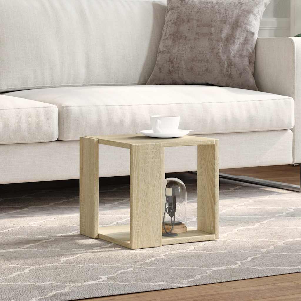 Τραπέζι Σαλονιού Sonoma Δρυς 32x32x30 εκ. Επεξεργασμένο Ξύλο
