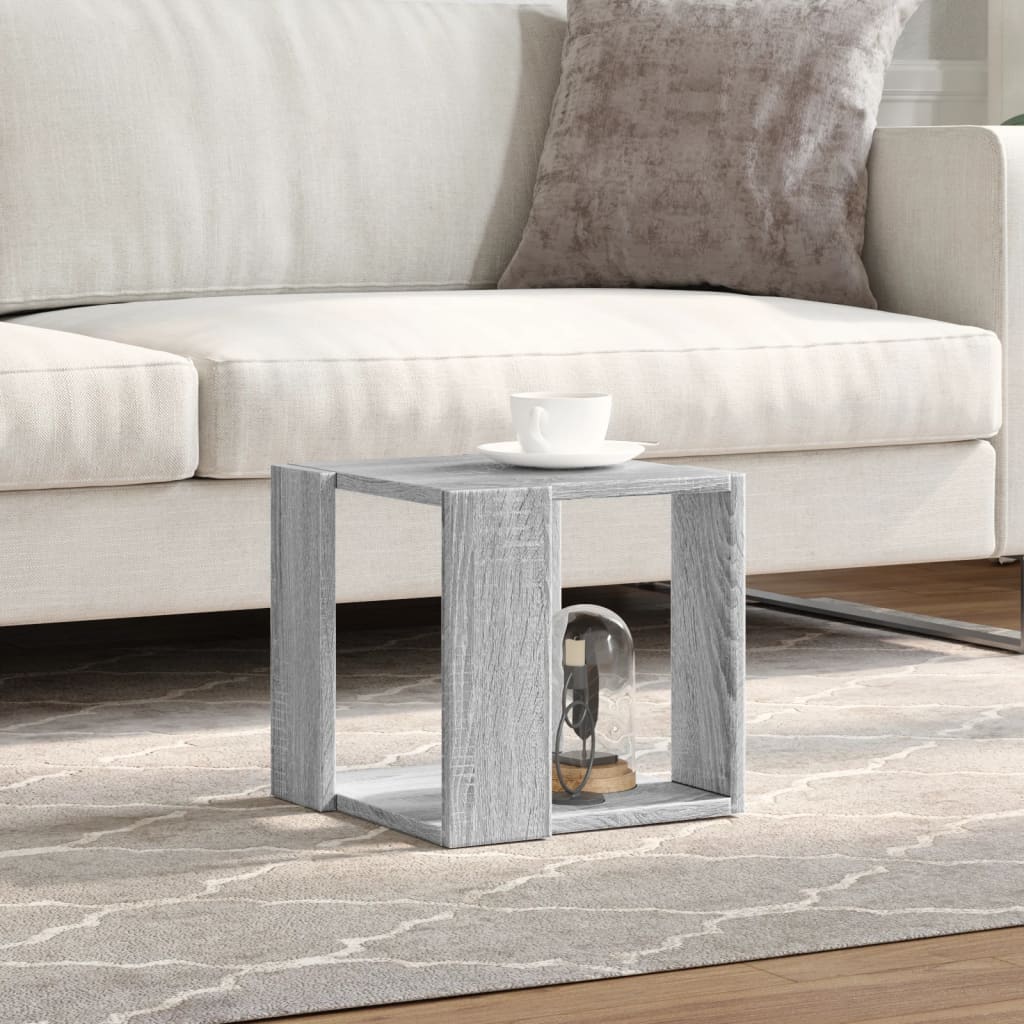 Τραπεζάκι Σαλονιού Γκρι Sonoma 32x32x30 εκ. Επεξεργασμένο Ξύλο