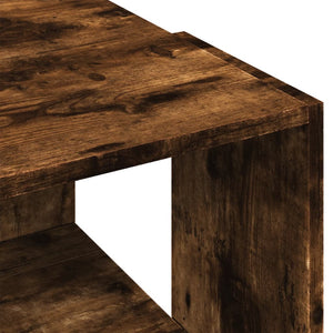 Τραπεζάκι Σαλονιού Καπνιστή Δρυς 89,5x48x30 εκ. Επεξεργ. Ξύλο - Pakobazaar