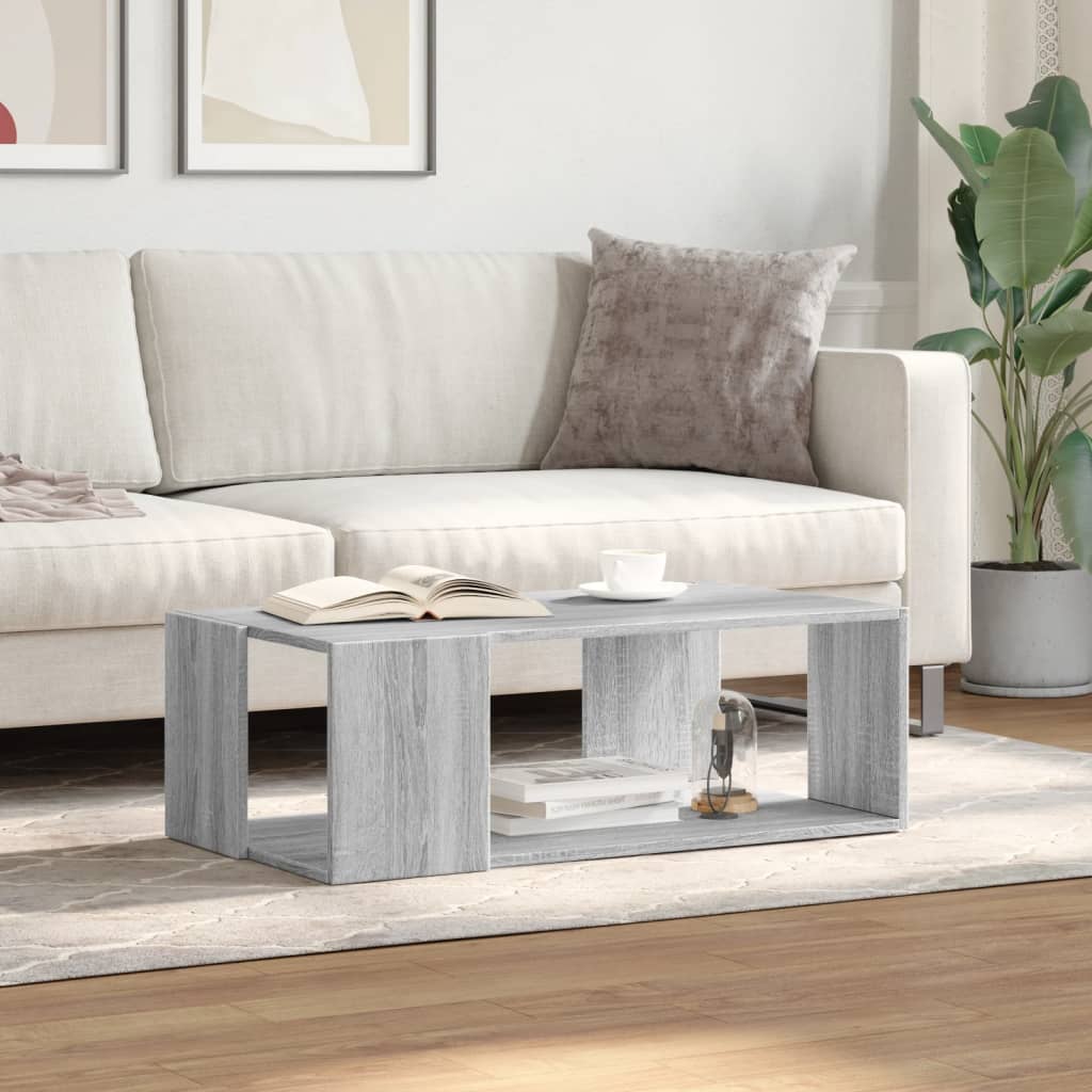 Τραπεζάκι Σαλονιού Γκρι Sonoma 89,5x48x30 εκ. - Pakobazaar