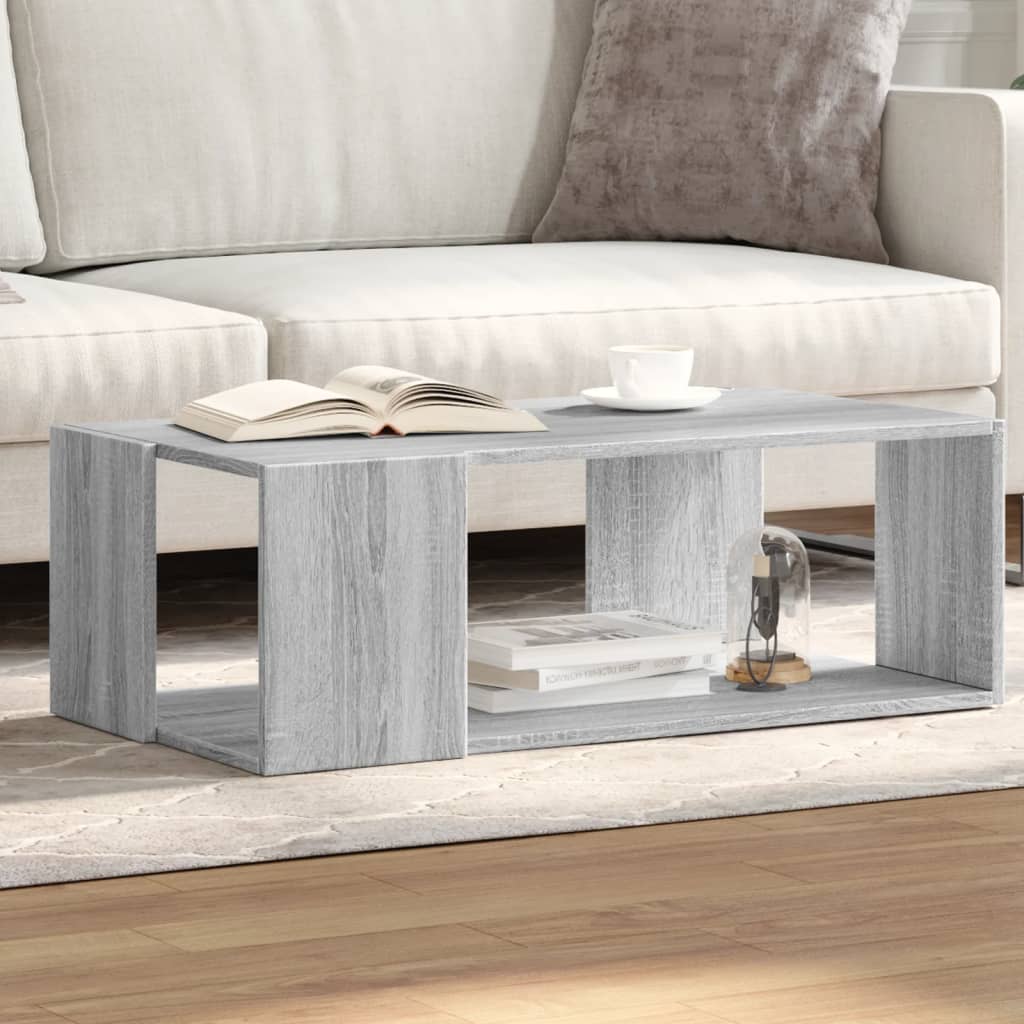 Τραπεζάκι Σαλονιού Γκρι Sonoma 89,5x48x30 εκ. - Pakobazaar