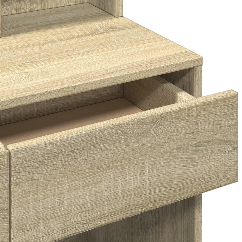 Μπουντουάρ με Καθρέφτη Sonoma Δρυς 80x41x144,5 εκ.