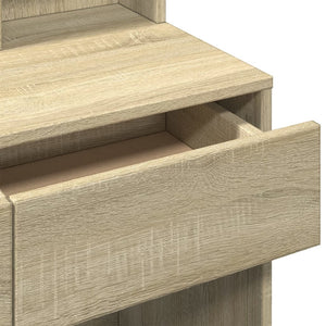 Μπουντουάρ με Καθρέφτη Sonoma Δρυς 80x41x144,5 εκ.
