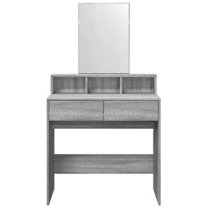Μπουντουάρ με Καθρέφτη Γκρι Sonoma 80x41x144,5 εκ.