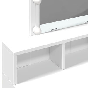 Μπουντουάρ με LED Λευκό 80 x 41 x 144,5 εκ. - Pakobazaar