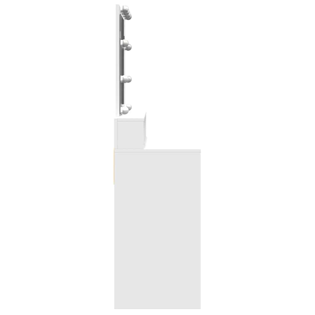 Μπουντουάρ με LED Λευκό 80 x 41 x 144,5 εκ. - Pakobazaar