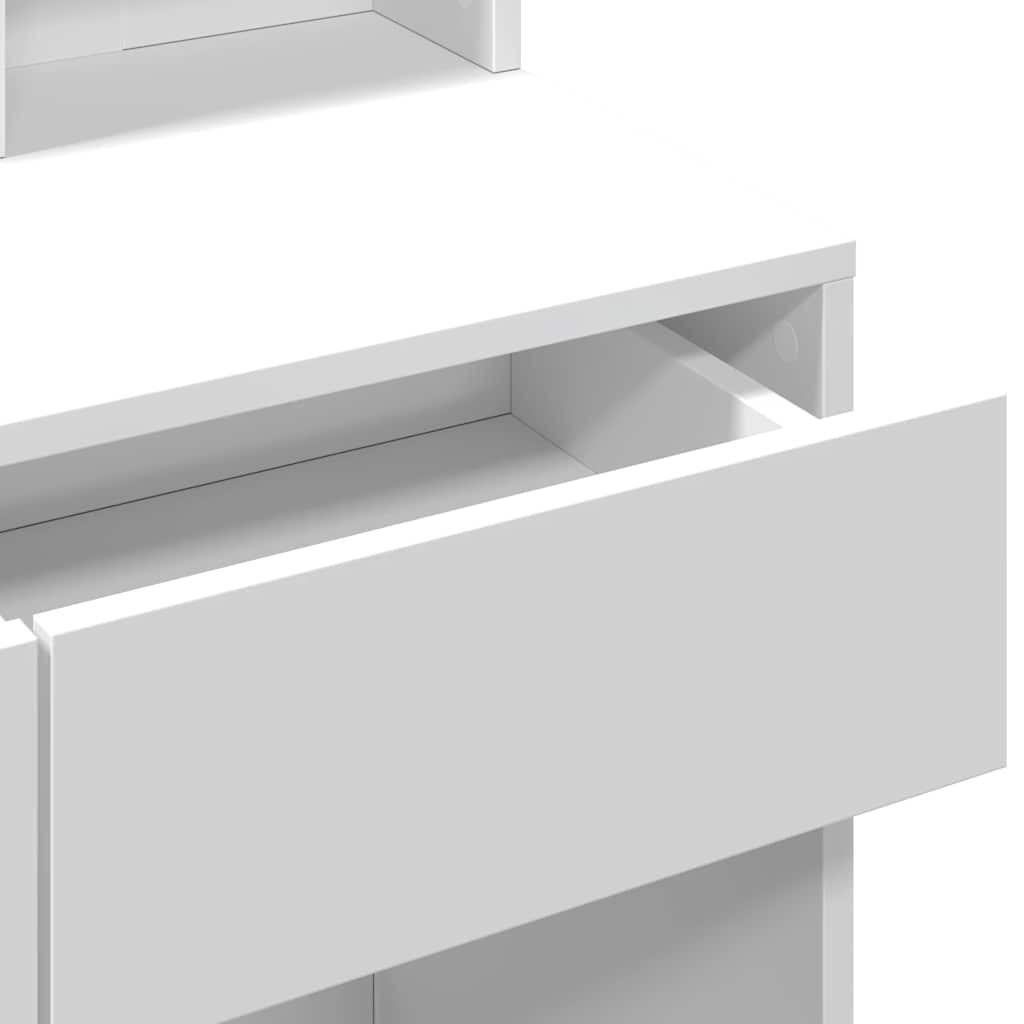 Μπουντουάρ με LED Λευκό 80 x 41 x 144,5 εκ. - Pakobazaar